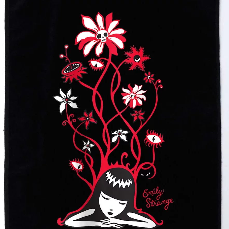 Emily The Strange Flower Power Cat Nap Platinum Collection Golf Towel