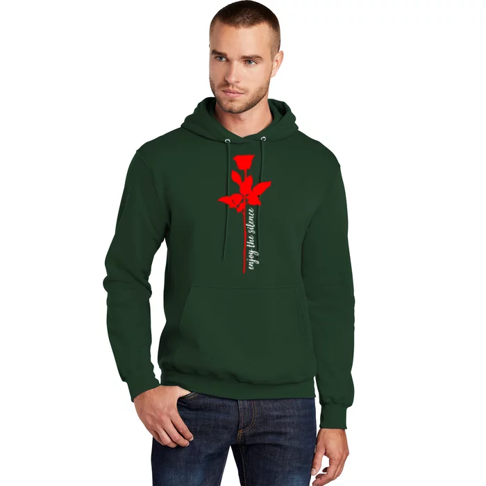 Enjoy The Silence Rose Flower Hoodie