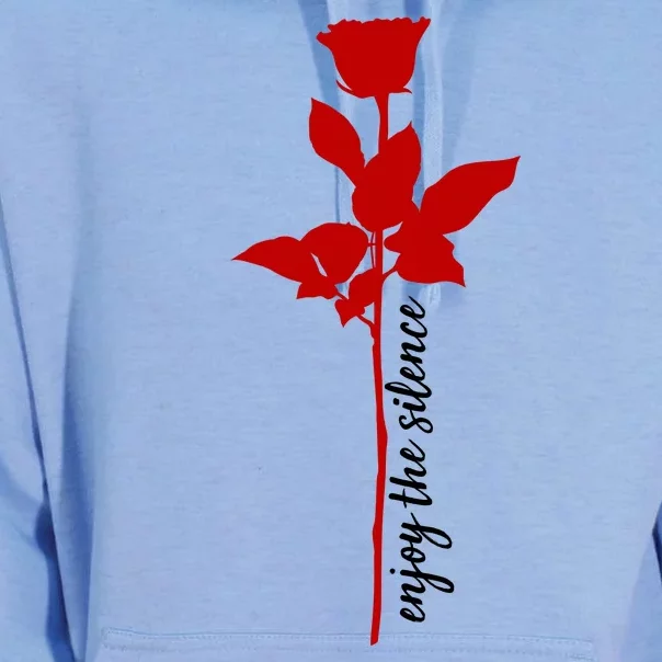 Enjoy The Silence Rose Flower Unisex Surf Hoodie