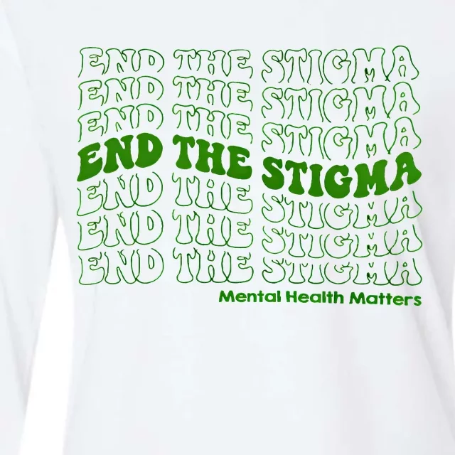 End The Stigma Mental Health Matters Womens Cotton Relaxed Long Sleeve T-Shirt