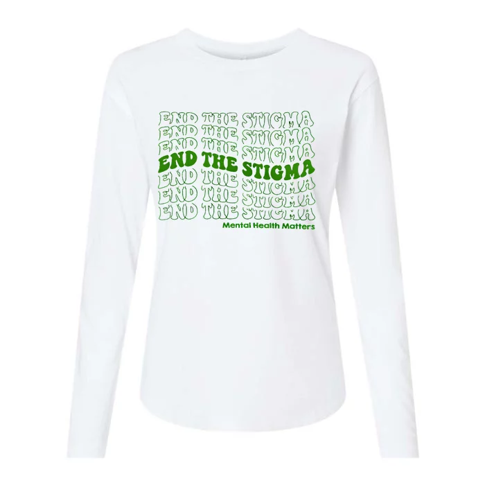 End The Stigma Mental Health Matters Womens Cotton Relaxed Long Sleeve T-Shirt