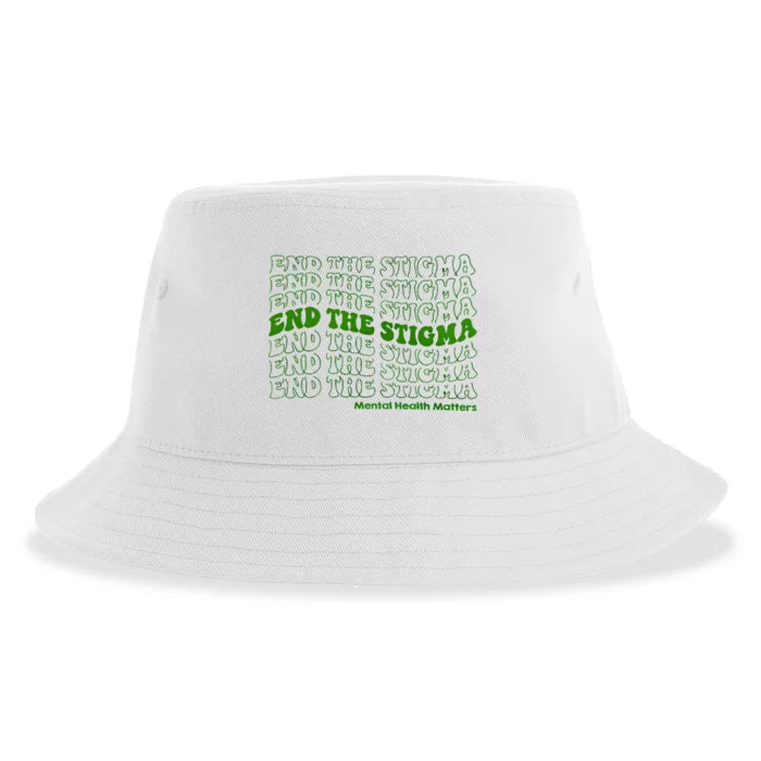 End The Stigma Mental Health Matters Sustainable Bucket Hat