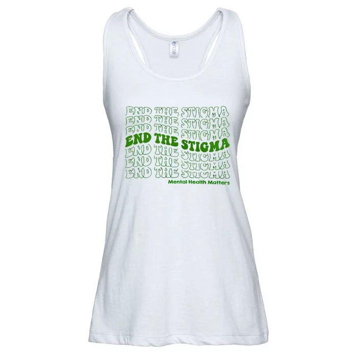 End The Stigma Mental Health Matters Ladies Essential Flowy Tank