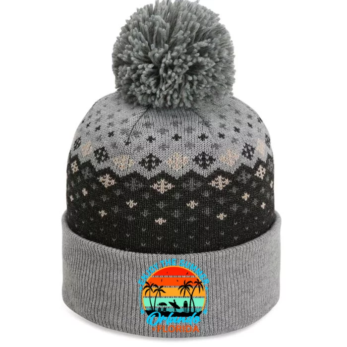 Enjoy The Summer Orlando Florida The Baniff Cuffed Pom Beanie