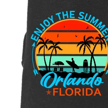 Enjoy The Summer Orlando Florida Doggie 3-End Fleece Hoodie