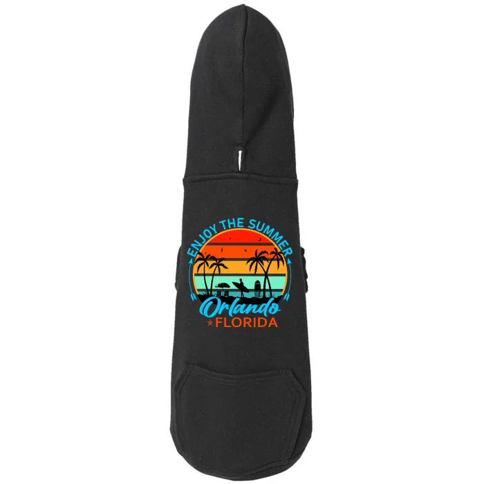 Enjoy The Summer Orlando Florida Doggie 3-End Fleece Hoodie