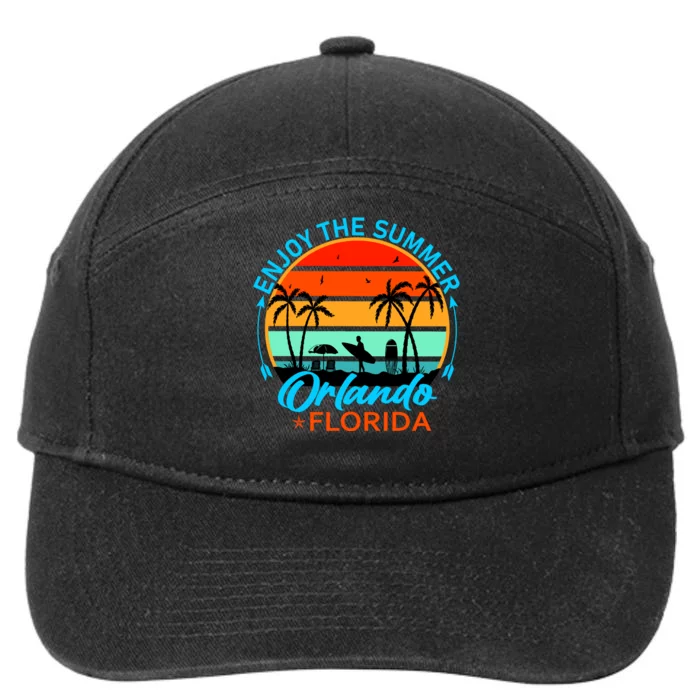 Enjoy The Summer Orlando Florida 7-Panel Snapback Hat