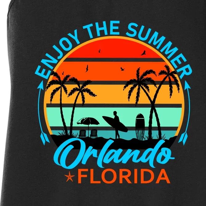 Enjoy The Summer Orlando Florida Women's Racerback Tank