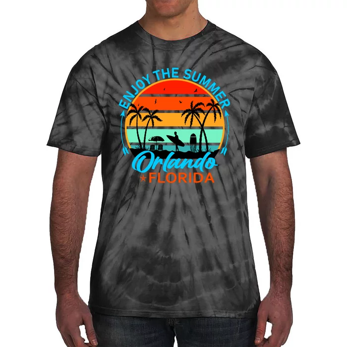 Enjoy The Summer Orlando Florida Tie-Dye T-Shirt