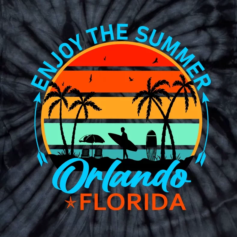 Enjoy The Summer Orlando Florida Tie-Dye T-Shirt