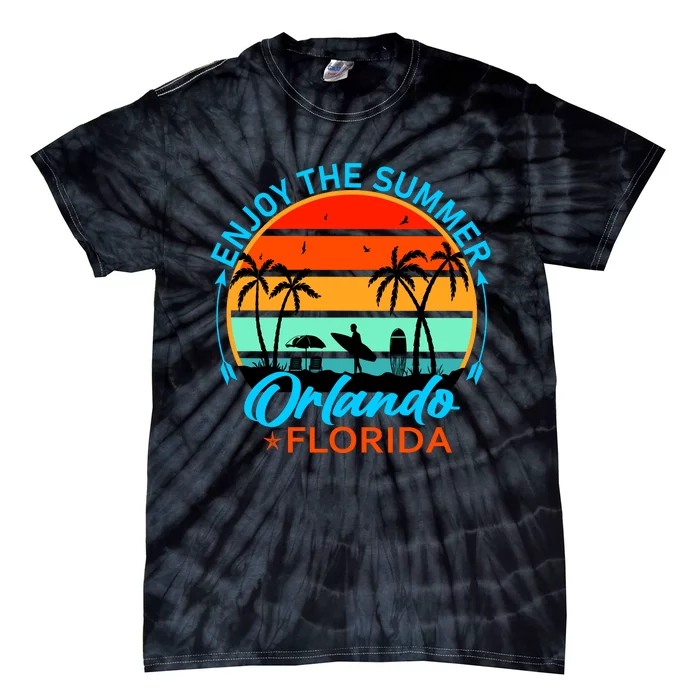 Enjoy The Summer Orlando Florida Tie-Dye T-Shirt