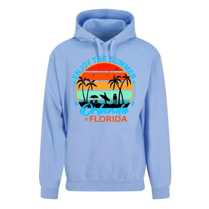 Enjoy The Summer Orlando Florida Unisex Surf Hoodie