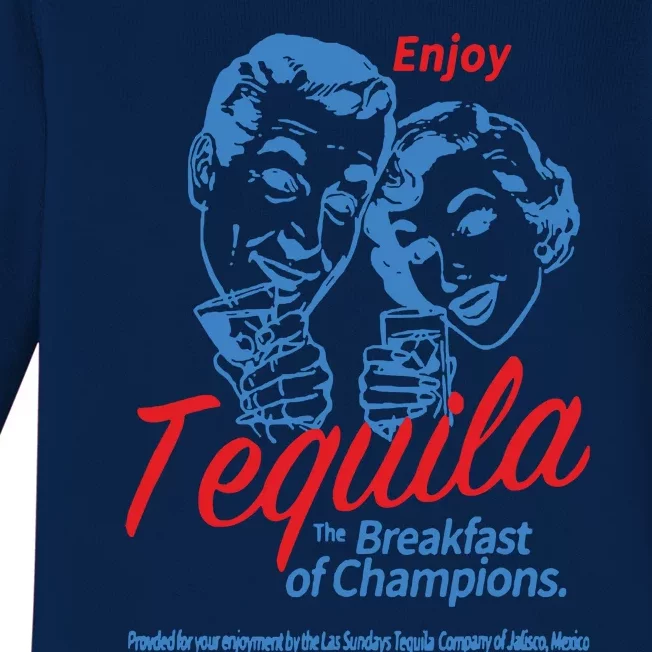 Enjoys Tequila The Breakfasts Of Championss Women Friend Baby Long Sleeve Bodysuit