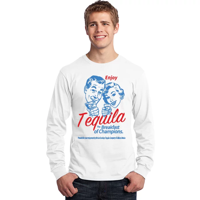 Enjoys Tequila The Breakfasts Of Championss Women Friend Long Sleeve Shirt