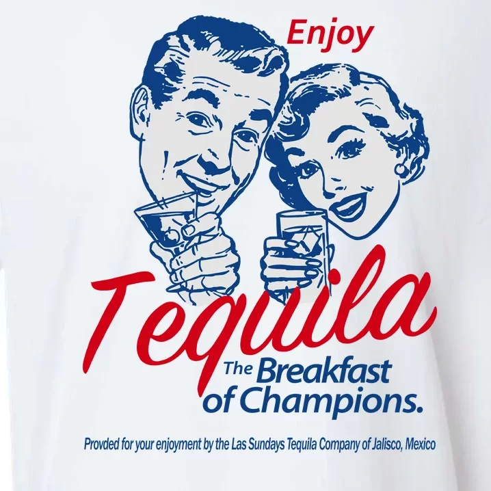 Enjoy Tequila The Breakfast Of Champions Sueded Cloud Jersey T-Shirt