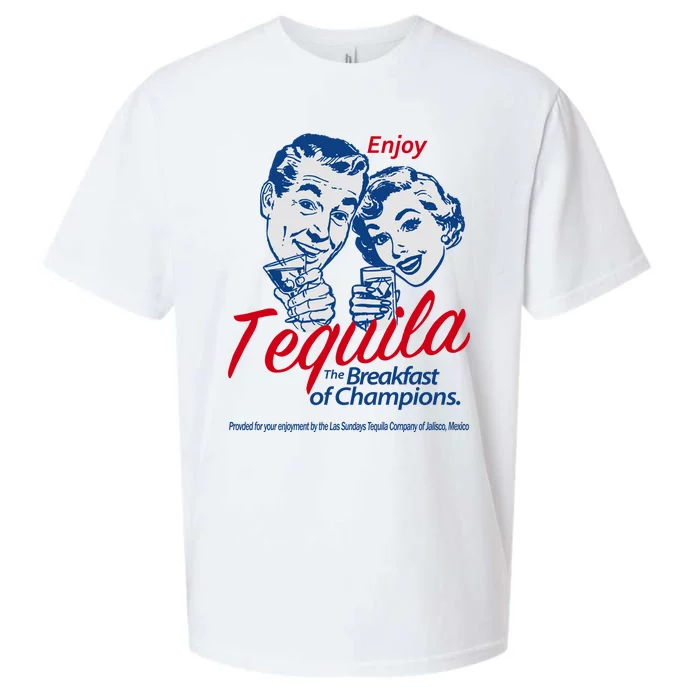 Enjoy Tequila The Breakfast Of Champions Sueded Cloud Jersey T-Shirt