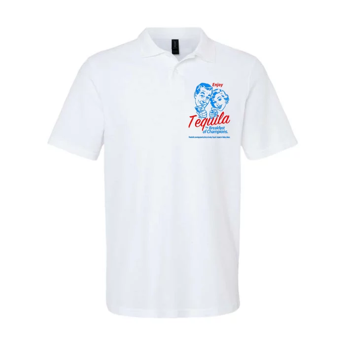 Enjoys Tequila The Breakfasts Of Championss Softstyle Adult Sport Polo