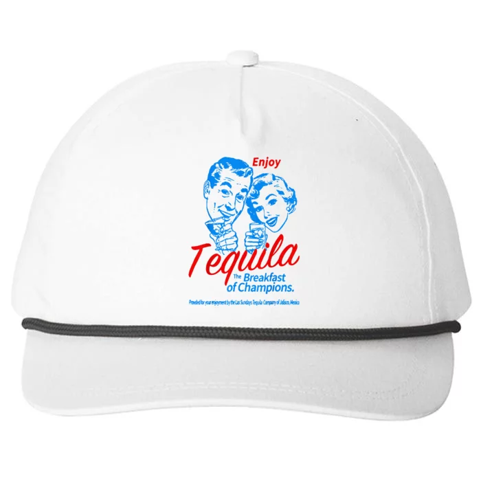 Enjoys Tequila The Breakfasts Of Championss Snapback Five-Panel Rope Hat