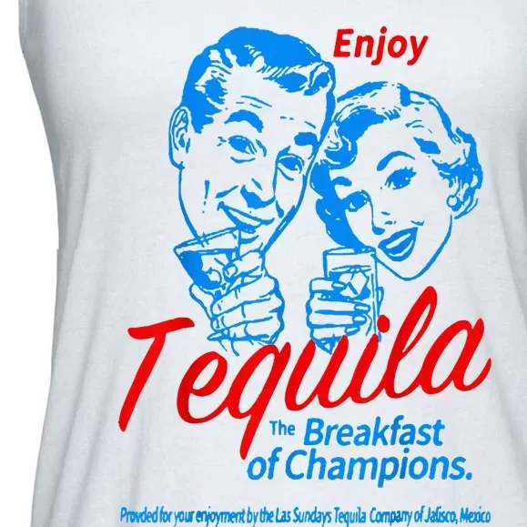 Enjoys Tequila The Breakfasts Of Championss Ladies Essential Flowy Tank