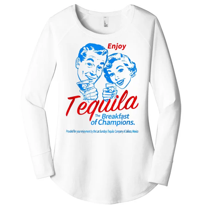 Enjoys Tequila The Breakfasts Of Champions Women's Perfect Tri Tunic Long Sleeve Shirt