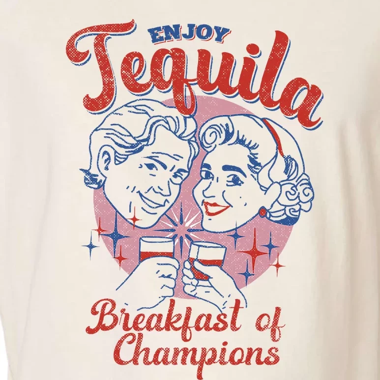 Enjoys Tequila The Breakfasts Of Championss Garment-Dyed Women's Muscle Tee