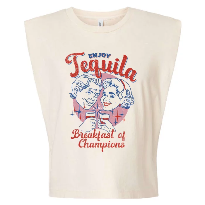 Enjoys Tequila The Breakfasts Of Championss Garment-Dyed Women's Muscle Tee