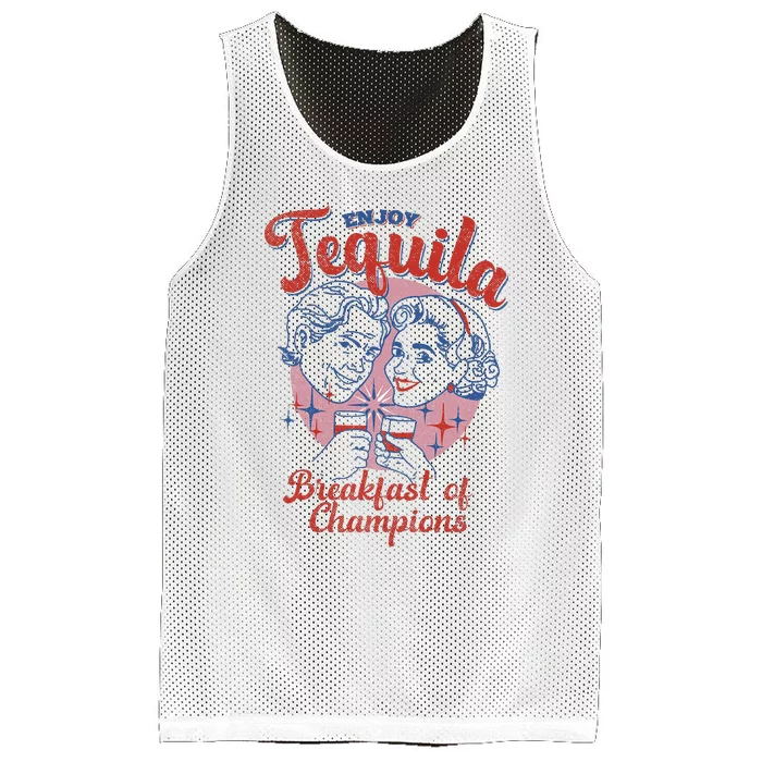 Enjoys Tequila The Breakfasts Of Championss Mesh Reversible Basketball Jersey Tank