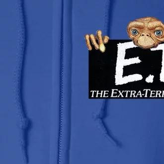 E T Terrestrial Hanging On A Movie Logo Gift Full Zip Hoodie