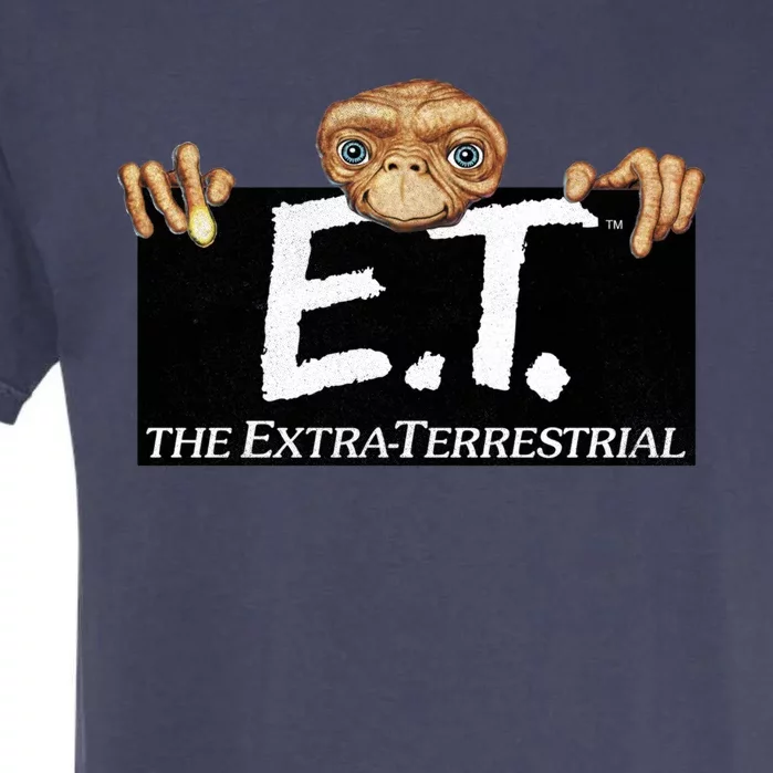 E T Terrestrial Hanging On A Movie Logo Gift Garment-Dyed Heavyweight T-Shirt