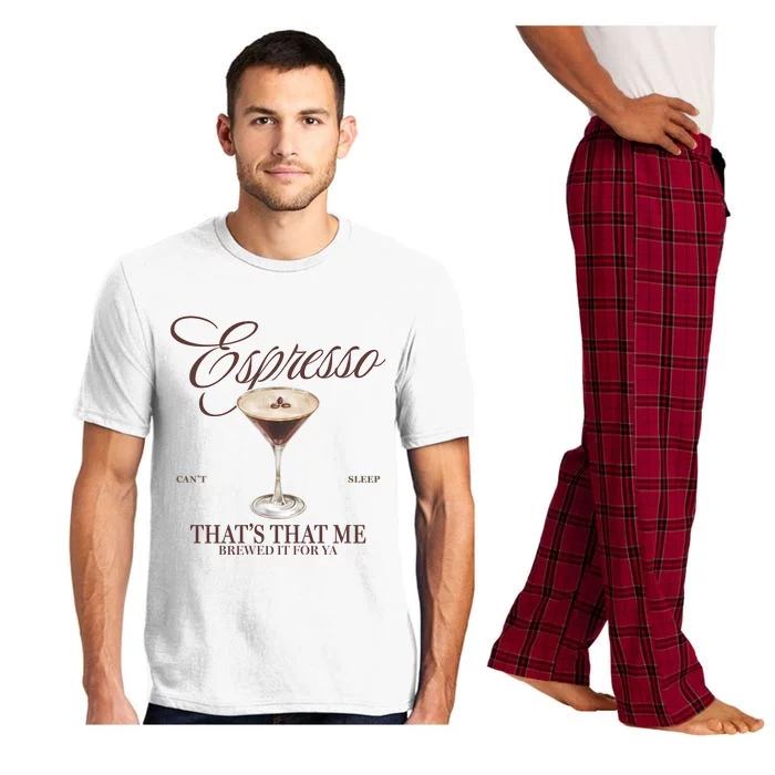 Espresso Thats That Me Cant Sleep Pajama Set