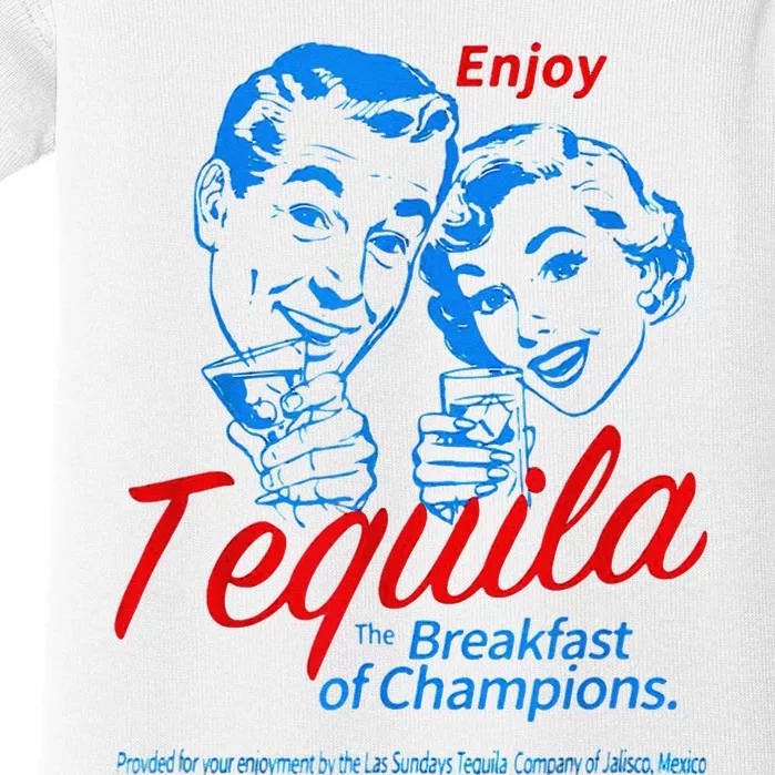 Enjoys Tequila The Breakfasts Of Championss Baby Bodysuit