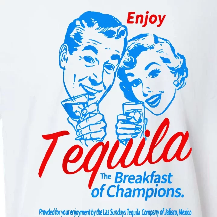 Enjoys Tequila The Breakfasts Of Championss Sueded Cloud Jersey T-Shirt