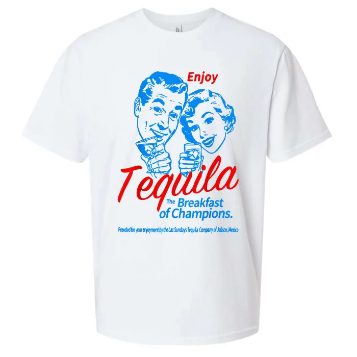 Enjoys Tequila The Breakfasts Of Championss Sueded Cloud Jersey T-Shirt