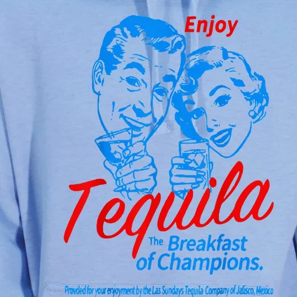 Enjoys Tequila The Breakfasts Of Championss Unisex Surf Hoodie