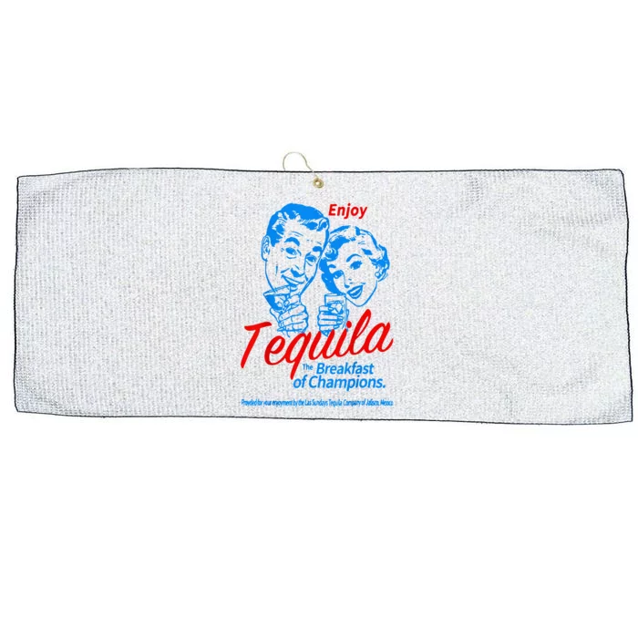 Enjoys Tequila The Breakfasts Of Championss Large Microfiber Waffle Golf Towel