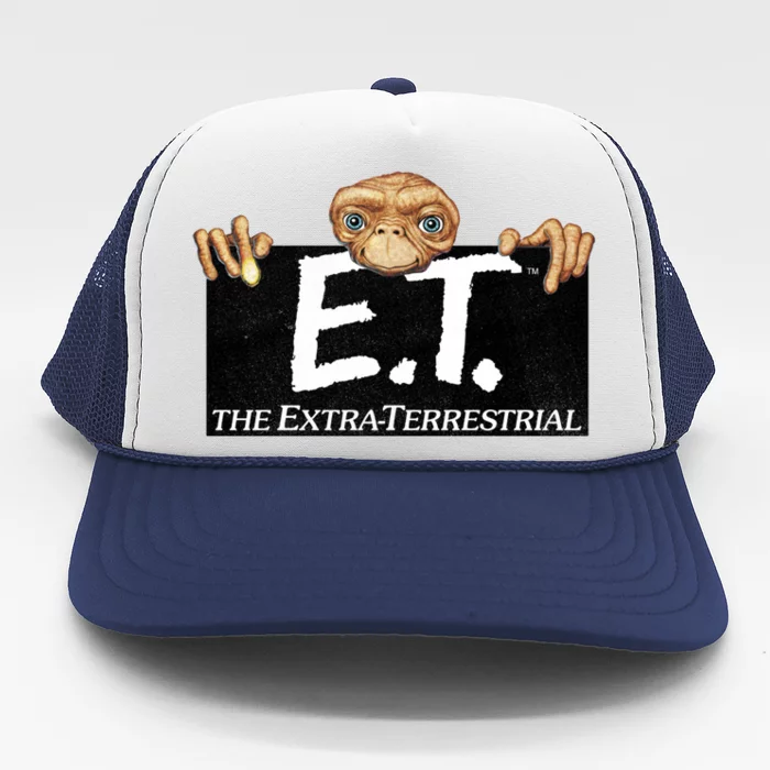 E T Terrestrial Hanging On A Movie Logo Gift Trucker Hat