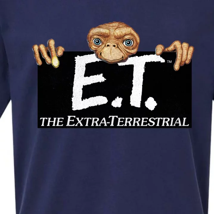 E T Terrestrial Hanging On A Movie Logo Gift Sueded Cloud Jersey T-Shirt