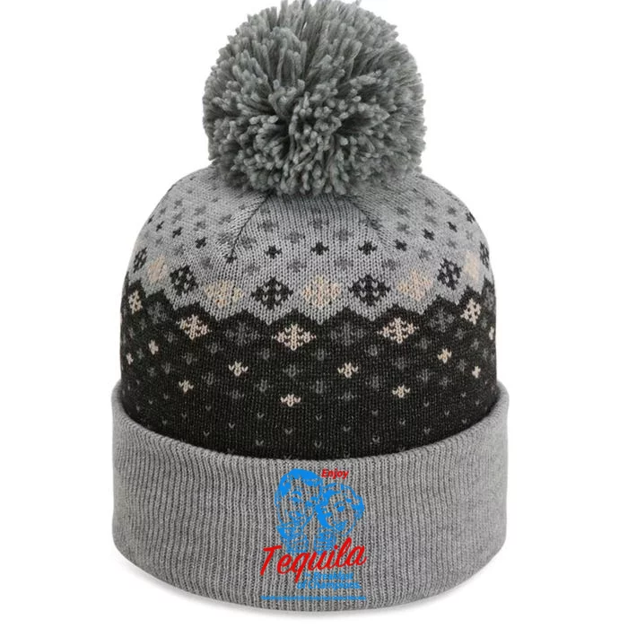 Enjoys Tequila The Breakfasts Of Championss The Baniff Cuffed Pom Beanie