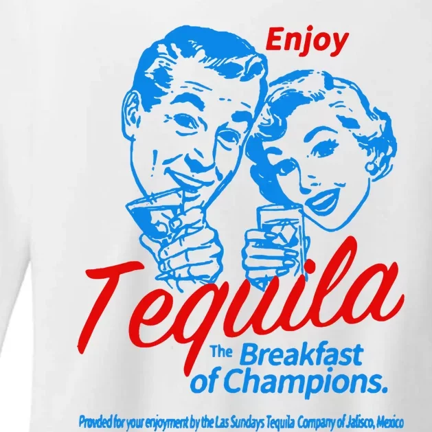 Enjoys Tequila The Breakfasts Of Championss Womens CVC Long Sleeve Shirt