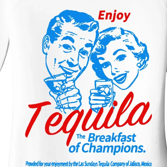 Enjoys Tequila The Breakfasts Of Championss Women's Perfect Tri Tunic Long Sleeve Shirt