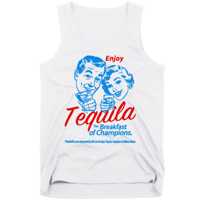 Enjoys Tequila The Breakfasts Of Championss Tank Top