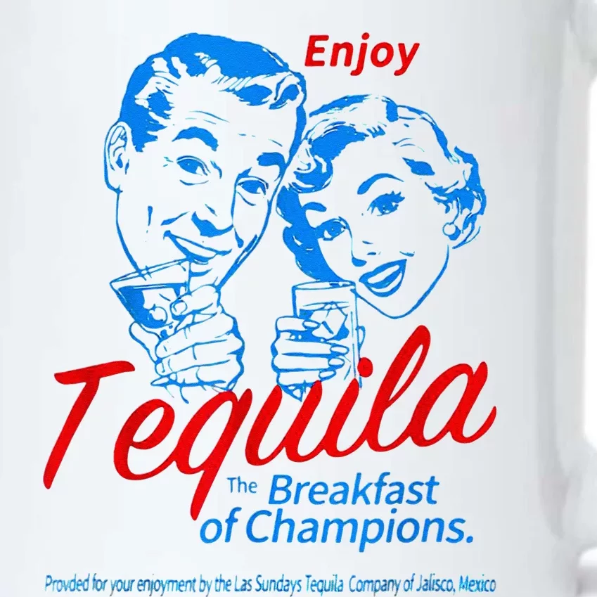 Enjoys Tequila The Breakfasts Of Championss Black Color Changing Mug