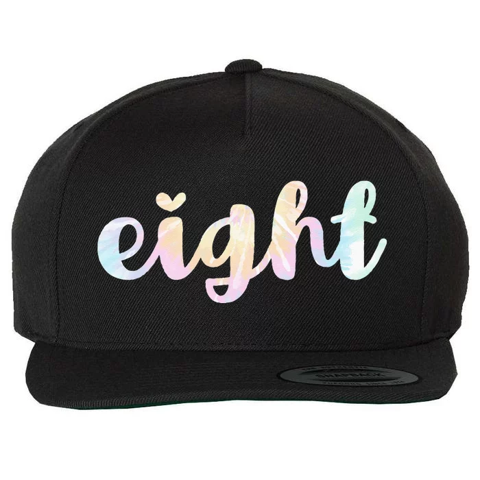 Eight Trendy Tie Dye 8th Birthday Wool Snapback Cap