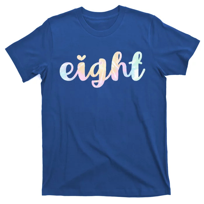 Eight Trendy Tie Dye 8th Birthday T-Shirt