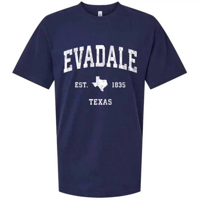 Evadale Texas Tx Vintage Athletic Sports Sueded Cloud Jersey T-Shirt