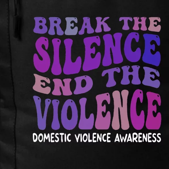 End The Violence Domestic Violence Awareness Groovy Daily Commute Backpack