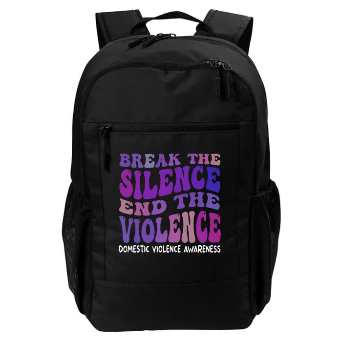 End The Violence Domestic Violence Awareness Groovy Daily Commute Backpack