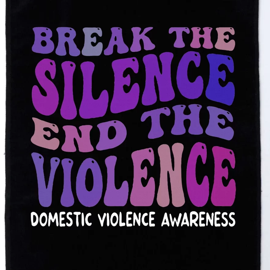 End The Violence Domestic Violence Awareness Groovy Platinum Collection Golf Towel