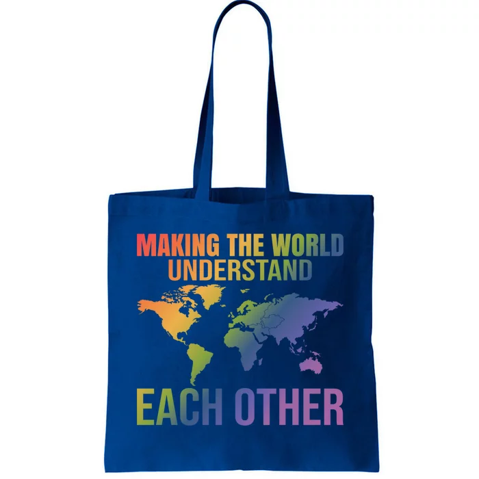 Esl Teacher Virtual Tutor English Language Teachers Gift Tote Bag