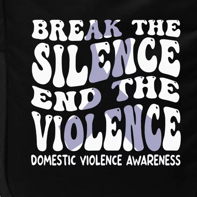 End The Violence Domestic Violence Awareness Groovy Impact Tech Backpack